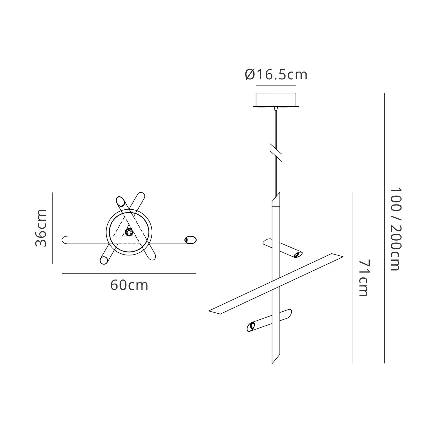 Take Blanco Ceiling Lights Mantra Multi Arm Fittings